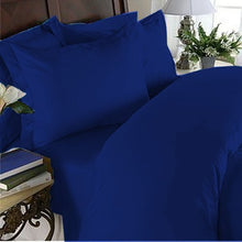 Load image into Gallery viewer, Elegant Comfort 1500 Thread Count Egyptian Quality Super Soft Wrinkle Free 4-Piece Sheet Set, Califrnia King, Royal Blue
