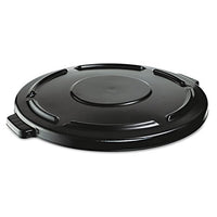 Rubbermaid Commercial 264560Bla Vented Round Brute Lid 24 1/2 X 1 1/2 Black