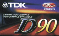 TDK Dynamic D90 cassette tape