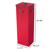 Load image into Gallery viewer, Elf Stor 83-DT5519 40 in. Tall Wrapping Paper Storage Box in Red
