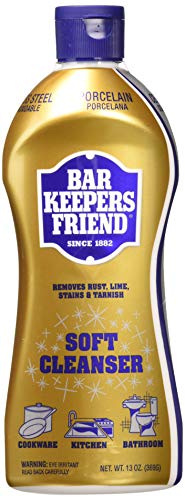 BAR KEEPERS FRIEND Soft Cleanser Premixed Formula | 13 Oz | (2 Pack)']