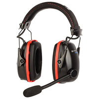 Honeywell Retail Sync Wireless Earmuff with Bluetooth 4.1 (RWS-53016), Black With Red Accents