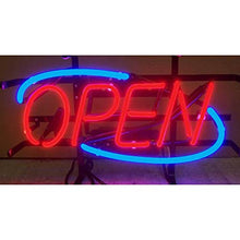 Load image into Gallery viewer, Neonetics Indoor Decoratives Open Blue Border Neon Sign
