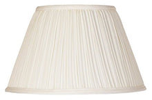 Load image into Gallery viewer, Upgradelights Eggshell Pleated Silk 12 Inch Washer Lampshade Replacement
