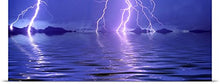 Load image into Gallery viewer, GREATBIGCANVAS 91469_13_90x36_None Entitled Lightning Over The Sea Poster Print, 90&quot; x 36&quot;, Multicolor
