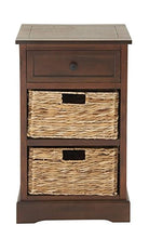 Load image into Gallery viewer, Deco 79 Wood 2 Baskets and 1 Drawer Storage Unit, 16&quot; x 13&quot; x 28&quot;, Brown
