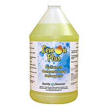 Load image into Gallery viewer, Quality Chemical Lemon Plus extra sudsy liquid dishwash concentrated detergent.-1 gallon (128 oz.)
