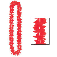 Floral Lei (red) Party Accessory  (1 count)