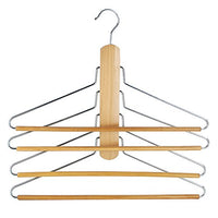 Estonia (3 Pieces/lot) Wood hangers,Trousers / Pants storage hanger (Original wood color)