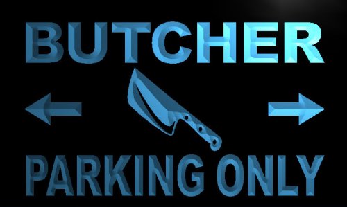 Butcher Parking Only LED Sign Neon Light Sign Display m208-b(c)