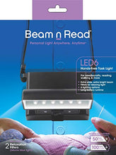 Load image into Gallery viewer, Beam n Read LED 6 Hands-Free Task Light; Extra Wide and Extra Bright Light from 6 LEDs plus 2 Blue Light Blocking Relaxation Filters
