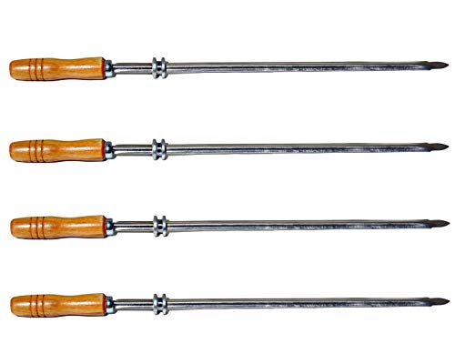 Medium Cuts - Set of 4 Brazilian Skewers for BBQ 28