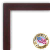 ArtToFrames 15x21 inch Classic Mahogany Frame Picture Frame, 2WOMFRBW26039-15x21