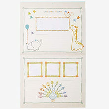 Load image into Gallery viewer, C.R. Gibson Animals &#39;Hello World&#39; Baby Calendar Baby First Year Tracker, 11&#39;&#39; W x 18&#39;&#39; H
