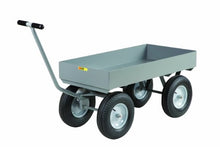 Load image into Gallery viewer, Little Giant CH-2448-X6-16P Steel Heavy-Duty Wagon Truck with 6&quot; Deep Lip Edge Deck, 3000 lbs Capacity, 48&quot; Length x 24&quot; Width
