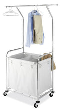 Load image into Gallery viewer, Whitmor Commercial Rolling Laundry Center with Removable Liner and Heavy Duty Wheels
