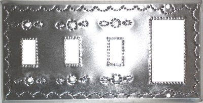 Fine Crafts Imports Triple Toggle-Decora Silver Tin Switchplate