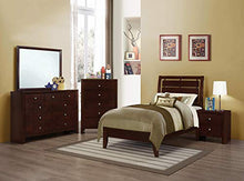Load image into Gallery viewer, Coaster Home Furnishings Serenity Twin Bed with Slatted Headboard Rich Merlot Panel

