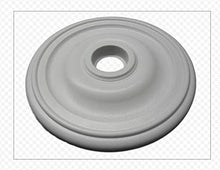 Load image into Gallery viewer, Henta Plano III Ceiling Medallion Paintable ABS Plastic (White, 27 diameter)
