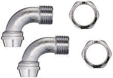 Load image into Gallery viewer, Chrome Plated Bathcock Coupling Elbows, 1 Pair
