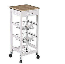 Load image into Gallery viewer, Home Basics Kitchen Trolley (Basket)
