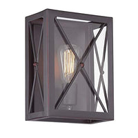 Designers Fountain 87301-SB High Line - One Light Wall Sconce, Satin Bronze Finish with Clear Glass