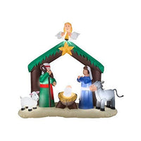 Gemmy 36707 Christmas 7' Nativity Scene | Airblown Inflatable