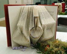Load image into Gallery viewer, Chemistry Flasks - Chemistry Symbols - Science - STEM - Graduation Gift - Folded Book Art Sculpture

