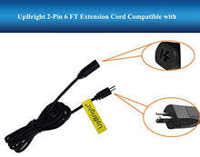 Load image into Gallery viewer, UpBright 2-Pin 6 FT/1.8m/6 Feet Extension Cord Replacement for Okin Lift Chair or Power Recliner Power Supply Cable Connects between motor PD13 65447 SP2-B2 PD18 79065 TranquilSW-0209 SW-2621 ASW008

