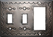 Load image into Gallery viewer, Fine Crafts Imports Double Toggle-Decora Antique Tin Switchplate
