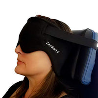 ZzzBand - Pilot Created Travel Pillow Alternative - The Necks Best Thing to First Class - One Size Black - Patented