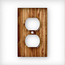 Load image into Gallery viewer, Pine Planks - Decor Double Switch Plate Cover Metal
