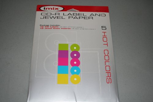 IMix CD-R Label And Jewel Case Paper 10 Pack
