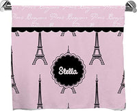 YouCustomizeIt Paris & Eiffel Tower Bath Towel (Personalized)