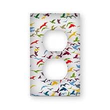 Load image into Gallery viewer, Bird Flock Rainbow - AC Outlet Decor Wall Plate Cover Metal
