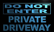Load image into Gallery viewer, Do Not Enter Private Driveway LED Sign Neon Light Sign Display m807-b(c)

