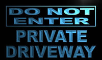 Do Not Enter Private Driveway LED Sign Neon Light Sign Display m807-b(c)