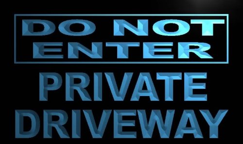 Do Not Enter Private Driveway LED Sign Neon Light Sign Display m807-b(c)