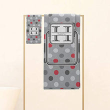 Load image into Gallery viewer, YouCustomizeIt Red &amp; Gray Polka Dots Hand Towel - Full Print (Personalized)
