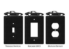 Load image into Gallery viewer, SWEN Products Farrell Series Corvette Wall Plate Cover (Single Outlet, Black)
