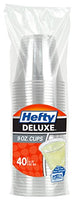 Hefty Deluxe Clear Plastic Party Cups (9 Ounce, 40 Count)