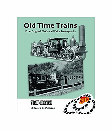 Old Time Trains - View-Master 3 Reel Set - 21 3D Images