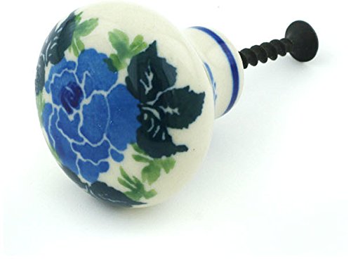 Polish Pottery 1-inch Drawer Pull Knob Made by Ceramika Artystyczna + Certificate of Authenticity