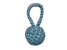 Load image into Gallery viewer, Hampton Nautical Theme Home Cast Iron Sailors Knot Door Stopper, 10&quot;, Light Blue Whitewashed

