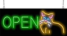 Load image into Gallery viewer, Cat Open Neon Sign
