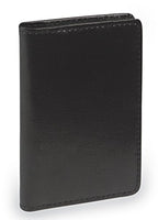 Samsill 81220 Regal Leather Business Card Holder, Case Holds 25 Business, Black