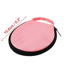 Load image into Gallery viewer, uxcell Round Shaped CD DVD Holder Storage Bag Case 20 Pieces Disc Pink
