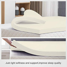 Load image into Gallery viewer, Continental Sleep Cool Gel FoamTopper, Adds Comfort to Mattress, Full Size, Yellow
