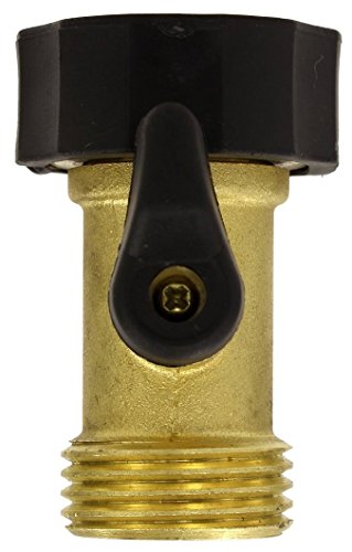 2 Pack - Gilmour Brass Garden Water Hose Shut off Valve, Watering Spigot Connector, 03V