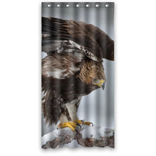 Load image into Gallery viewer, Fashion Design Waterproof Polyester Fabric Bathroom Shower Curtain Standard Size 36(w)x72(h) with Shower Rings - Bird Eagle Winter Twigs
